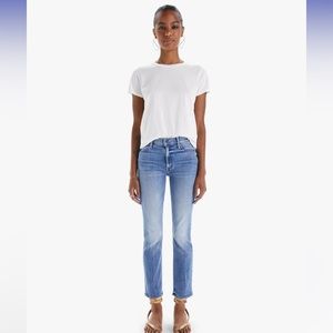 MOTHER mid rise Dazzler ankle Jean